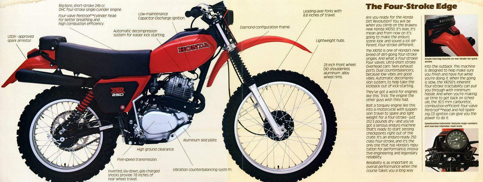 バイク XR250 Honda Announces Launch of XR250 and XR Baja Sports Bikes in New